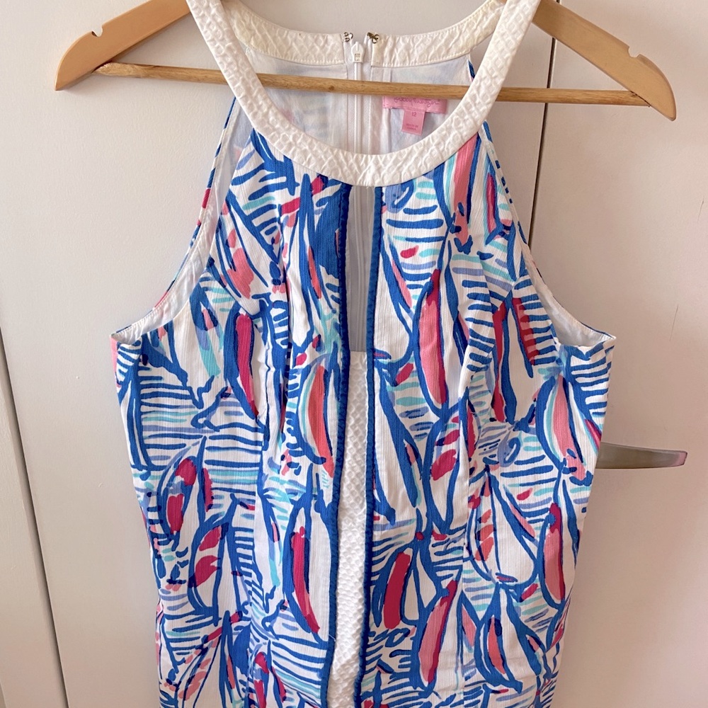 RARE Lilly Pulitzer Red Right Return shift dress 12